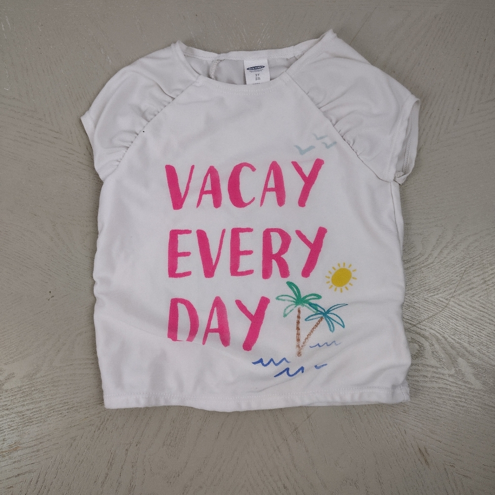 Old Navy Kids White Rashguard